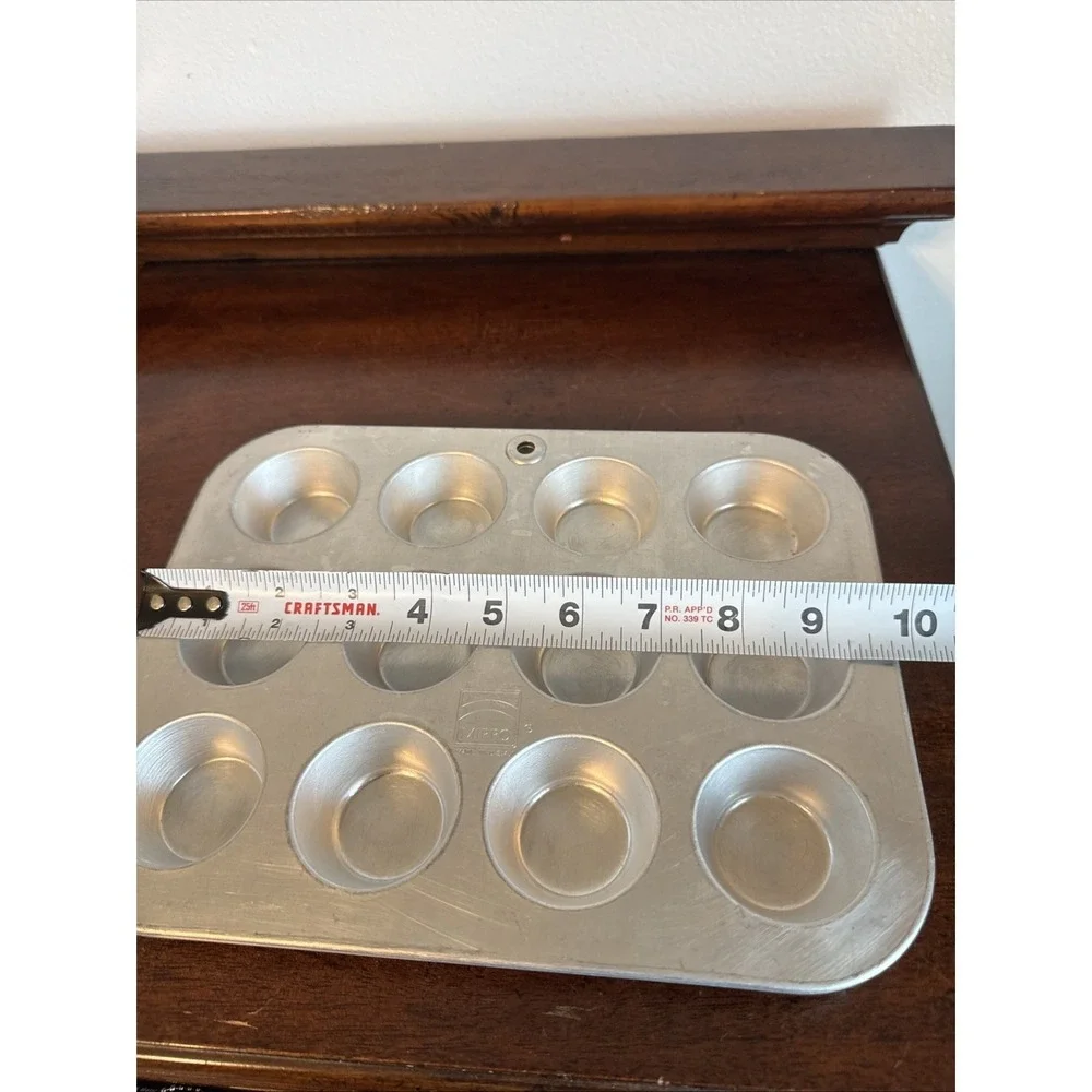 2 - Mirro Mini Cupcake/Muffin Pan - 12 Aluminum cups 9.75